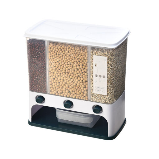 Wall Mounted 3 Grid Food Storage Containers Dispenser - Image 2