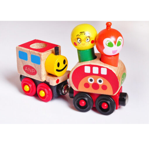 Wooden Magnetic Train Puppet Shape Recognition Children Toy - Image 5