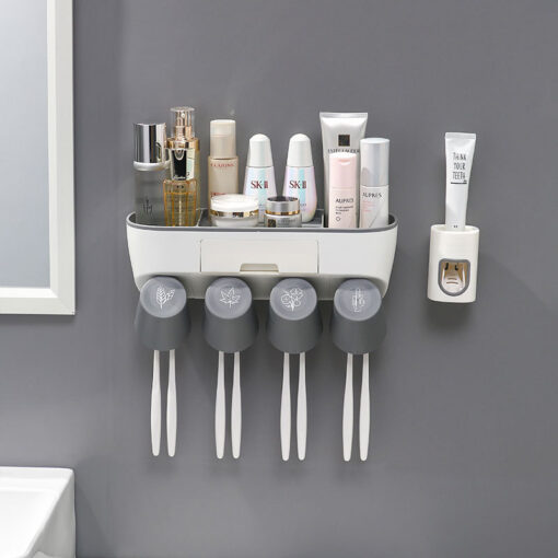 Multifunctional Toothbrush Toothpaste Squeezer Holder - Image 12