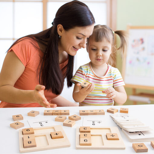 Wooden Montessori Math Teaching Aids Counting Learning Toys - Image 4