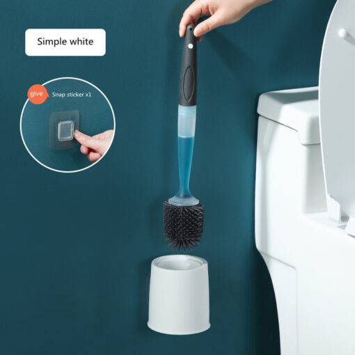 Wall-Mounted Long-handled Bathroom Cleaning Toilet Brush - Image 3