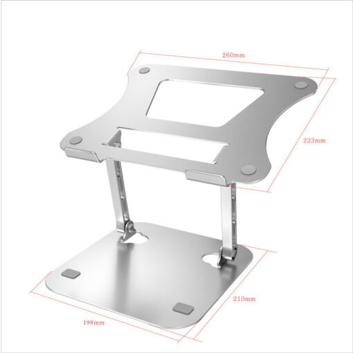 Portable Folding Computer Laptop Aluminum Alloy Desktop Stand - Image 2