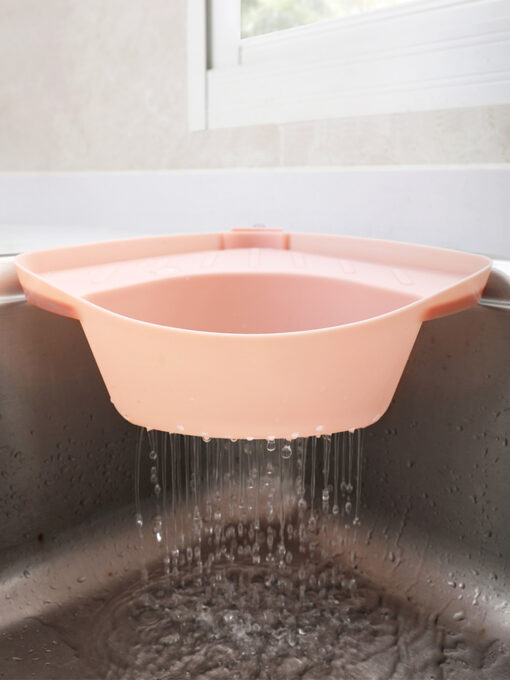 Suction Cup Type Kitchen Triangle Drain Basket Vegetable Sink - Image 5