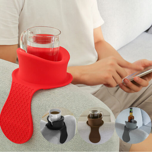 Anti-Spill Couch Coaster Food Grade Silicone Drink Holder