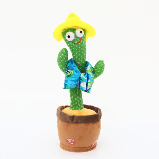 Funny Electric Twisting Electronic Dancing Cactus Plush Toy - Image 21