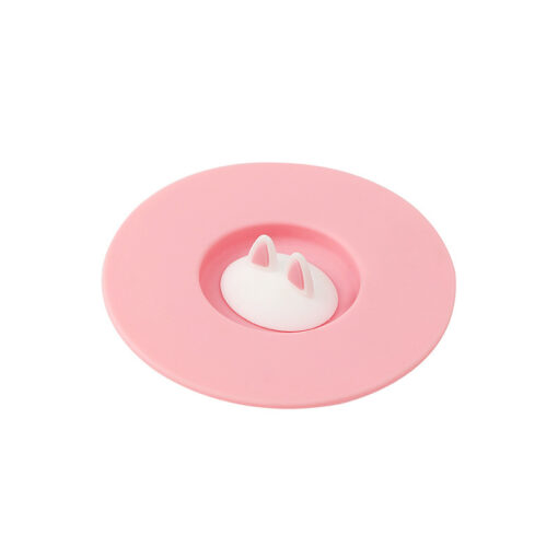 Silicone Cute Cartoon Cat Ear Tea Mug Cup Lid Sealing Cover - Image 7