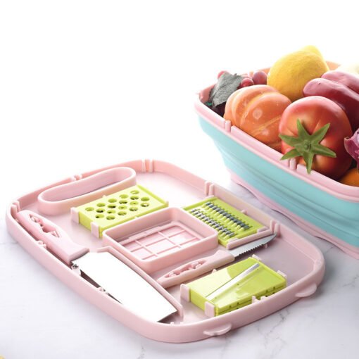 Creative Collapsible Silicone Multi-Functional Cutting Board