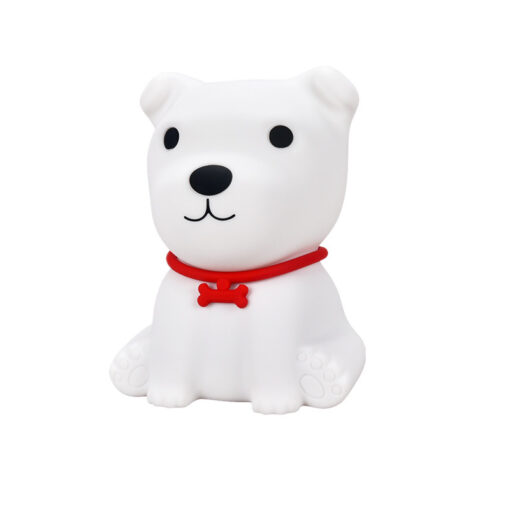 Portable Little Cute Dog Silicone USB Charging LED Night Light - Image 5