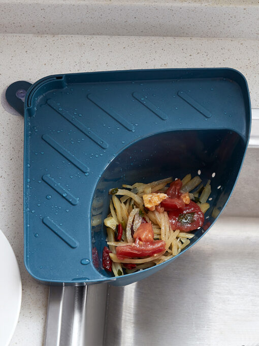 Suction Cup Type Kitchen Triangle Drain Basket Vegetable Sink - Image 4