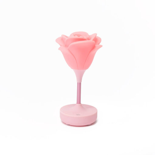 Creative Bedroom Silicone Touch Rose USB Night Light Lamp - Image 3