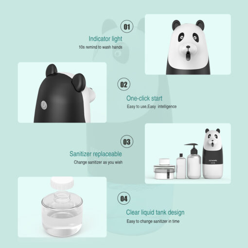 Intelligent Sensor Panda Soap Dispenser Foam Hand Sanitizer - Image 3