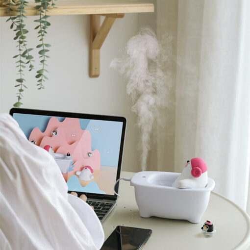 Creative Polar Bear Bathtub Air Humidifier USB Mist Maker - Image 3