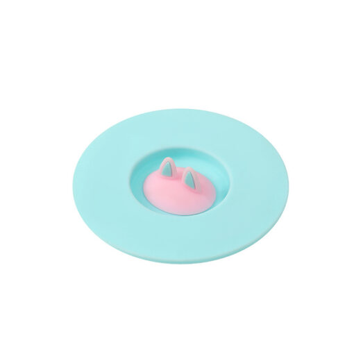 Silicone Cute Cartoon Cat Ear Tea Mug Cup Lid Sealing Cover - Image 5