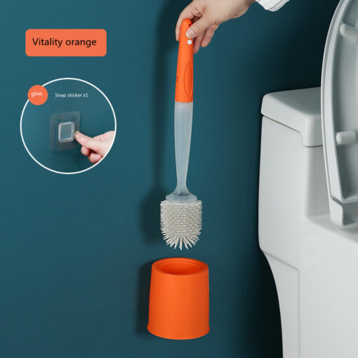 Wall-Mounted Long-handled Bathroom Cleaning Toilet Brush - Image 2