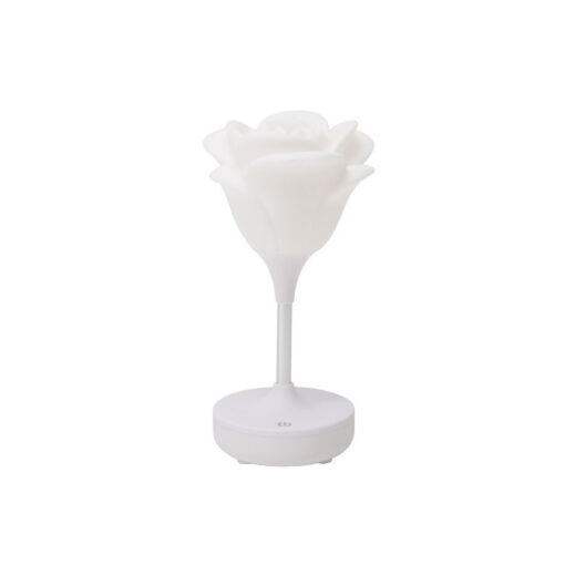 Creative Bedroom Silicone Touch Rose USB Night Light Lamp - Image 4