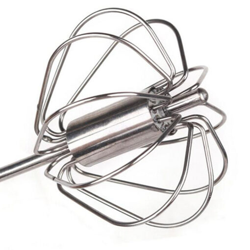 Stainless Steel Hand Push Egg Beater Whisk Mixer Blender - Image 4