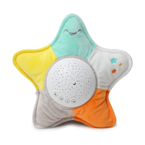 Cute Stuffed Animal Plush Stars Projector Lamp Baby Toys - Image 2