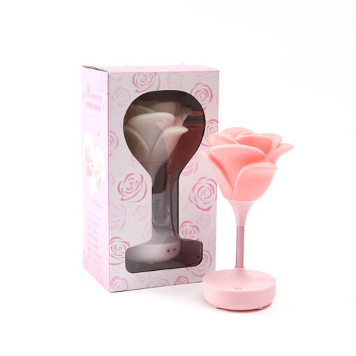 Creative Bedroom Silicone Touch Rose USB Night Light Lamp - Image 2