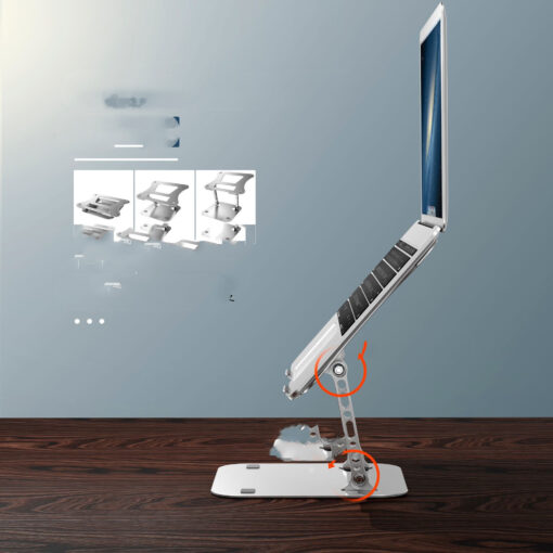 Portable Folding Computer Laptop Aluminum Alloy Desktop Stand - Image 4