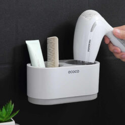 Wall-Mounted Punch-free Bathroom Hair Dryer Holder