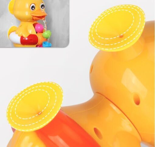 Kids Bathroom Rotatable Waterwheel Duck Sucker Toy - Image 6