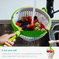 Kitchen Vegetable Rotary Drainer Washing Filter Basket