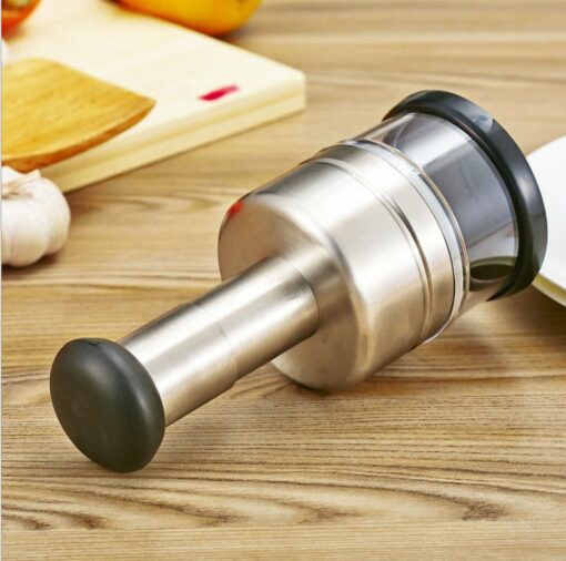 Stainless Steel Kitchen Food Vegetable Garlic Mincer - Image 2