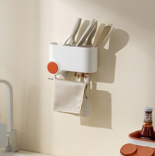 Multifunction Wall-mounted Kitchen Utensils Holder