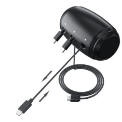Universal 3 in1 Telescopic Car Headrest Charging Station