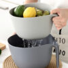 Double-layer Fruits Vegetable Food Strainers Bowl