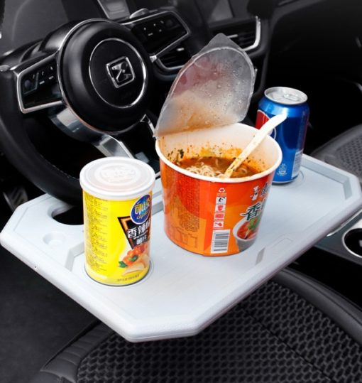 Creative Car Steering Wheel Table Tray Rack Mount Stand