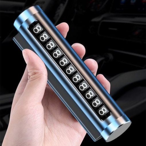 Universal Metal Car Temporary Parking Card Phone Number