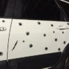 Waterproof Car Scratch Simulation Bullet Hole Crack Sticker