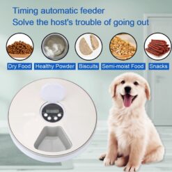 Electric Automatic Round Dry Wet Pet Food Feeder