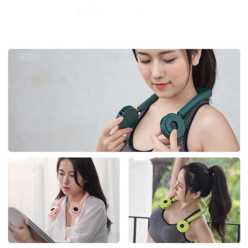 Portable Hands-Free USB Lazy Hanging Neck Air Cooler Fan