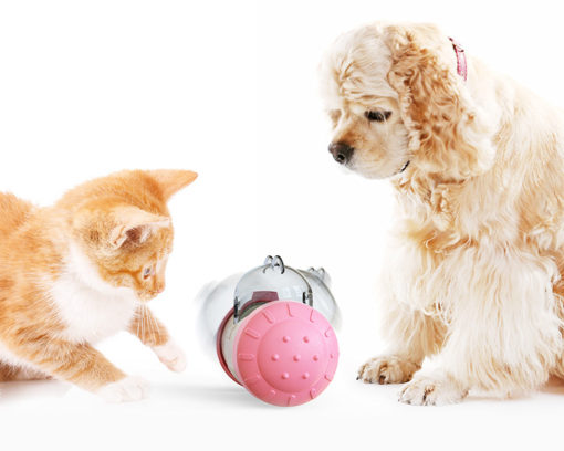 Interactive Pet Teasing Tumbler Swinging Leaking Ball Toy