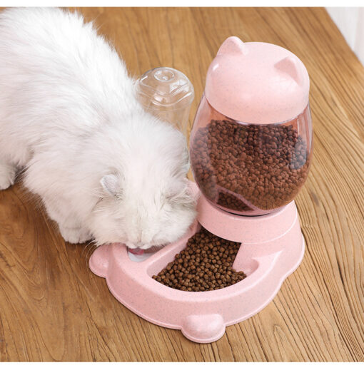 Automatic Pet Food Water Basin Feeder Dispenser