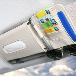 Creative Car Sun Visor Tissue Box Invoice Bill Clip Card Holder