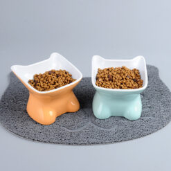 Cute Ceramic Cervical Spine Pet Food Container Bowl