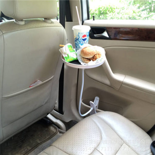 Adjustable Car Mounted Dinner Beverage Plate Table Holder