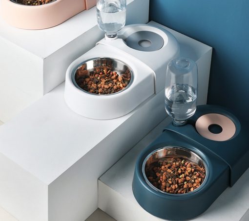 Automatic Cat Dog Water Drinking Fountain Food Feeder Bowl - Image 5