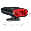 Portable Car Windshield Defroster Heater Cooling Fan