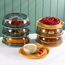 Transparent Dust-proof Kitchen Leftovers Dish Cover