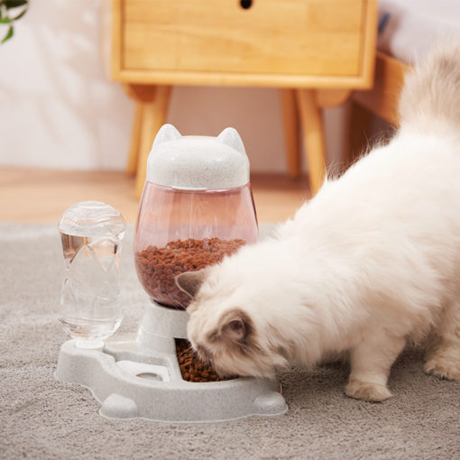 Automatic Pet Drinking Fountain Slow Feeder Food Bowls