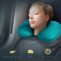 Portable Inflatable Car Head U-Shape Travel Pillow Cushion