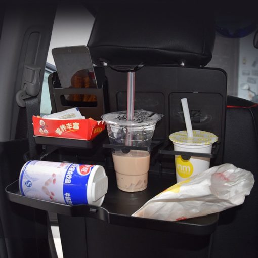 Multifunction Car Seatback Dining Table Tea Water Cup Holder