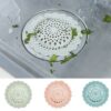 Silicone Kitchen Sink Bathroom Drain Cover Hair Catcher