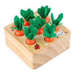 Wooden Montessori Pulling Carrot Shape Matching Toys