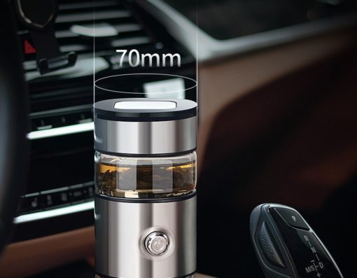 Stainless Steel Tea Infuser Filter Double Wall Glass Tumbler