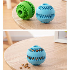 Interactive Bite Resistant Teeth Cleaning Food Treat Ball Dog Toy